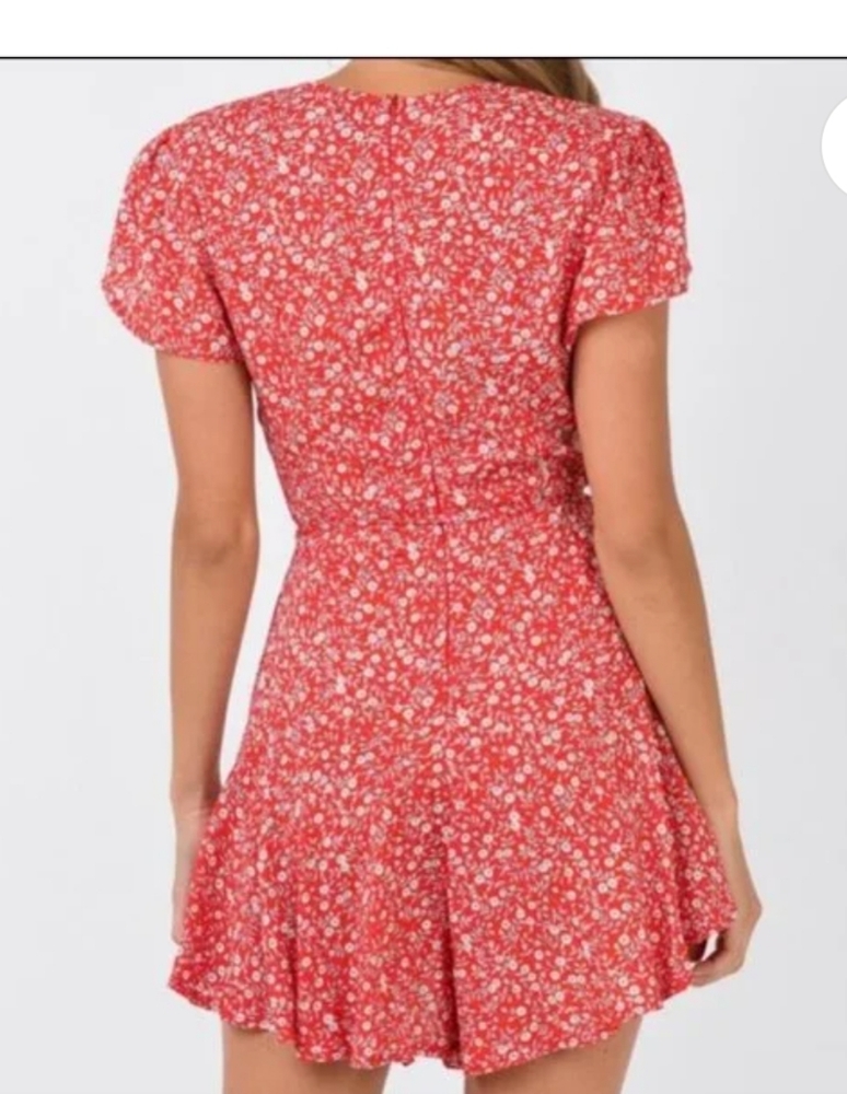 Row A Women's Floral V-Neck Romper - Picture 2 of 15